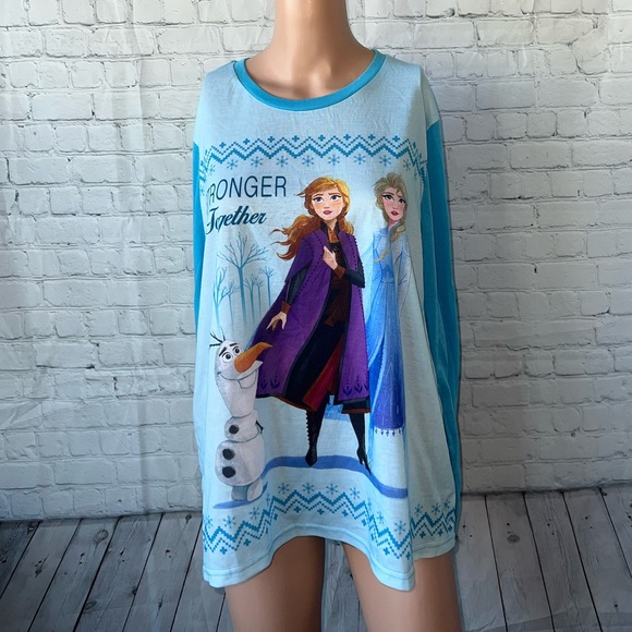 Disney Tops - Disney Frozen 2 Stronger Together long sleeve top size XL